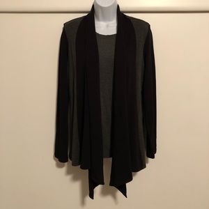 EUC Capote Bamboo Blend Shawl Collar Jacket L